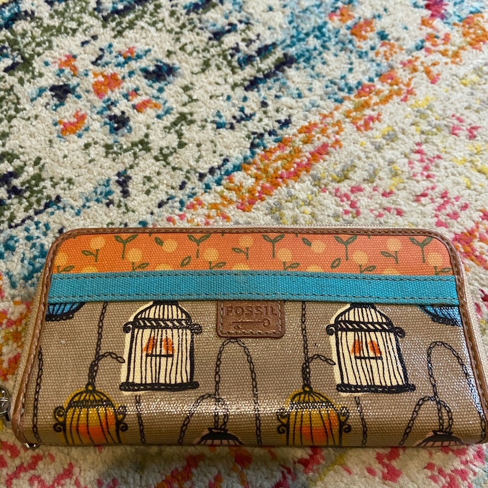 Fossil KeyPer birdcage wallet